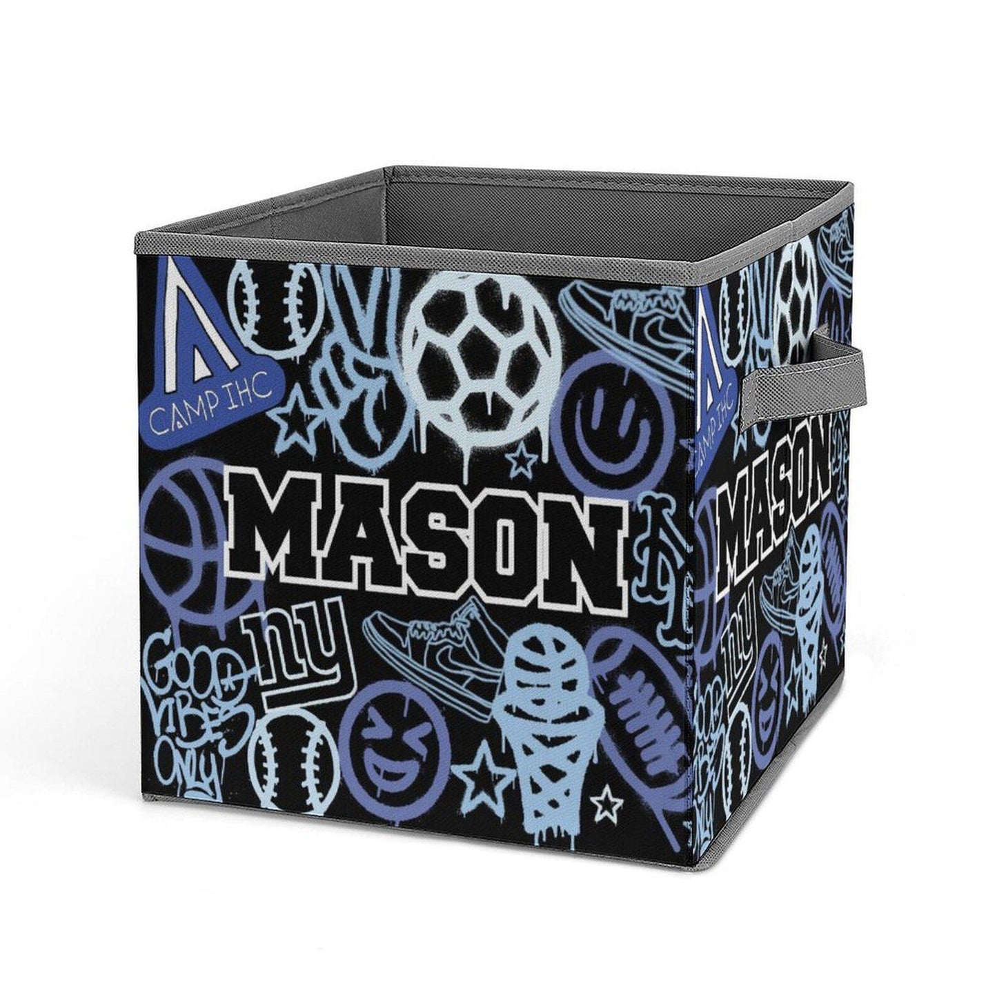 Sticker Style Square Bin - Dripping Sports