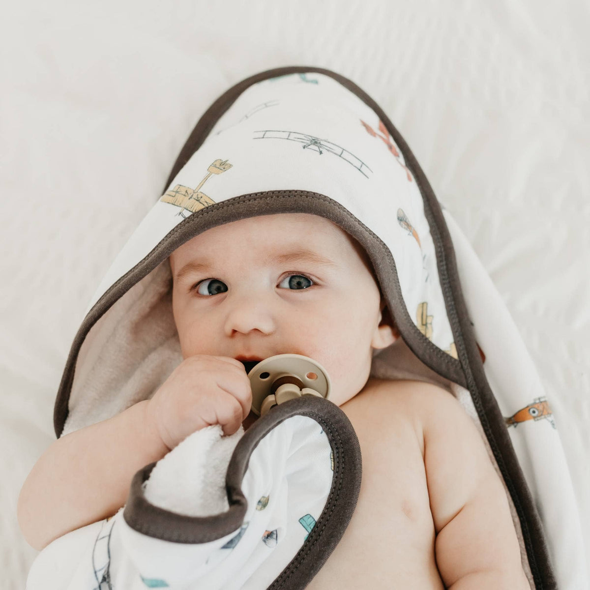 Baby Knit Hooded Towel - Ace