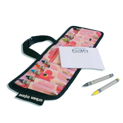 Travel Crayon Wallet - Poppies