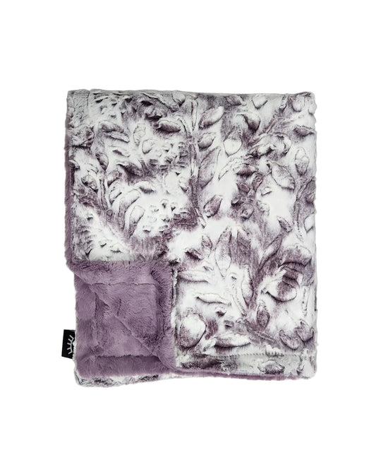 Minky Blanket Poppy Elderberry