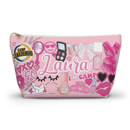 Sticker Style Large Pouch - Girly