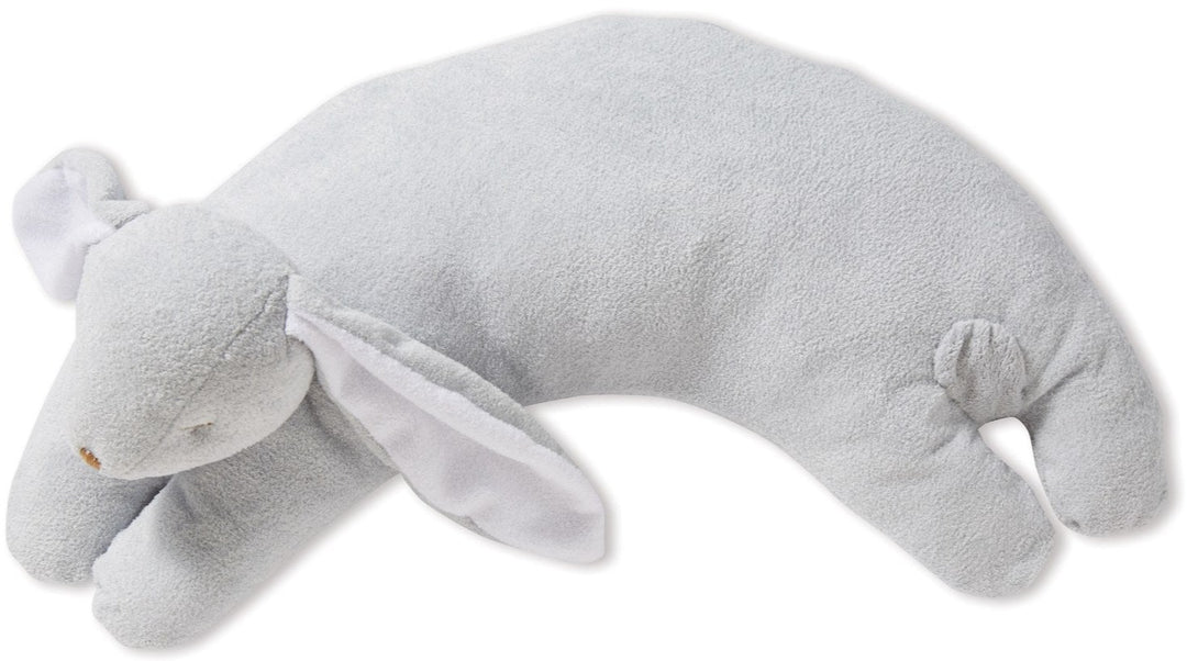Angel Dear Curved Pillow - Grey Bunny