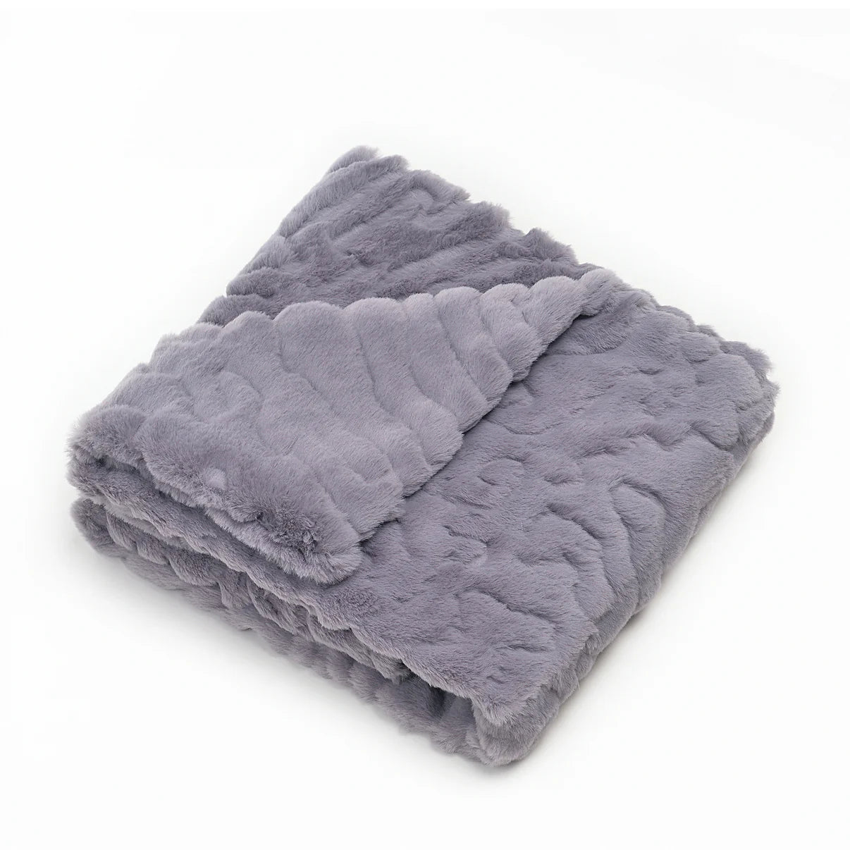 Ultra Soft Blanket Wavy Grey