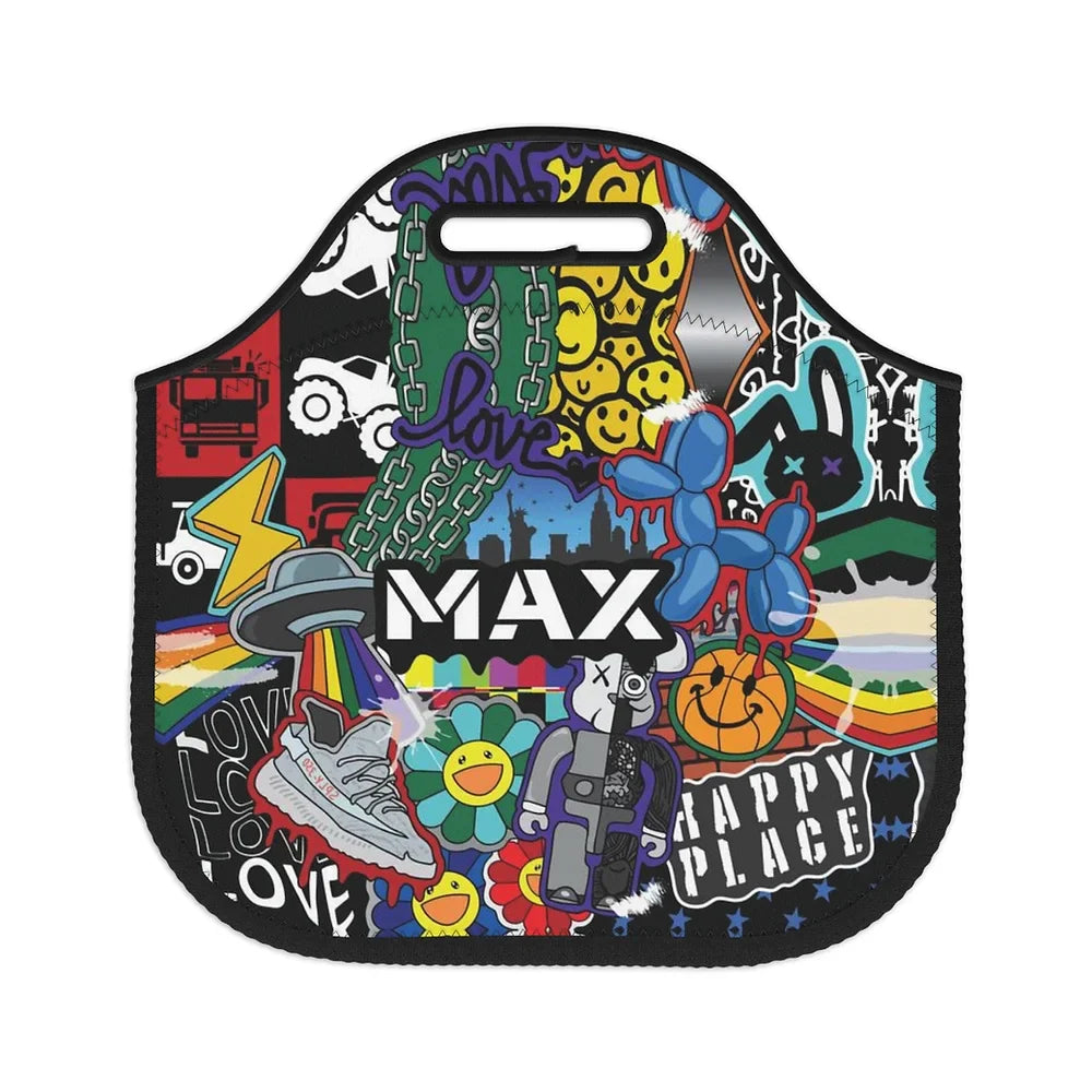 Graffiti Happy Place Lunch Tote