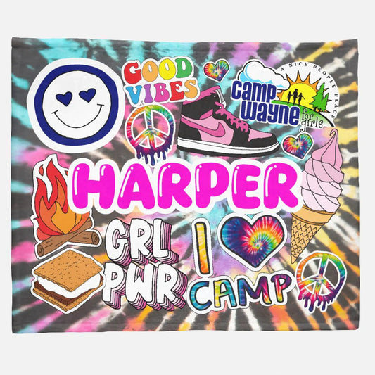 Sticker Style Favorite Things Blanket
