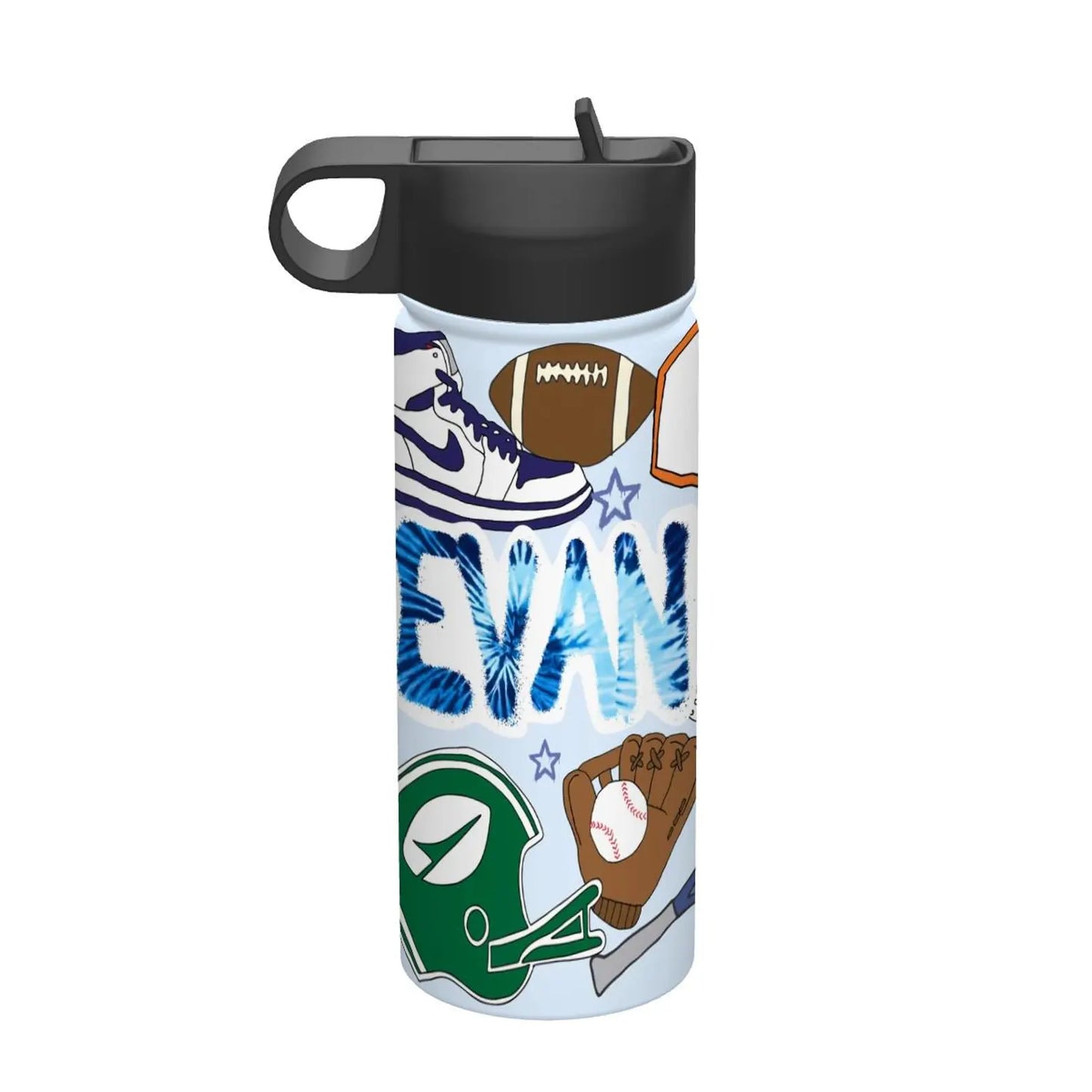 Sticker Style Water Bottle - Sports