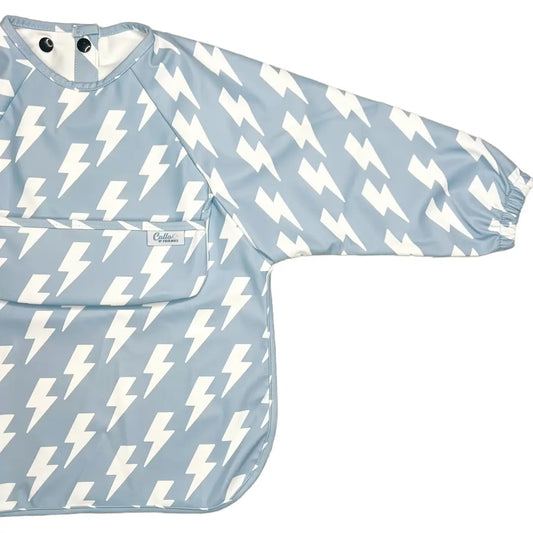 The Grayson Long Sleeve Bib - Lightening Bolts