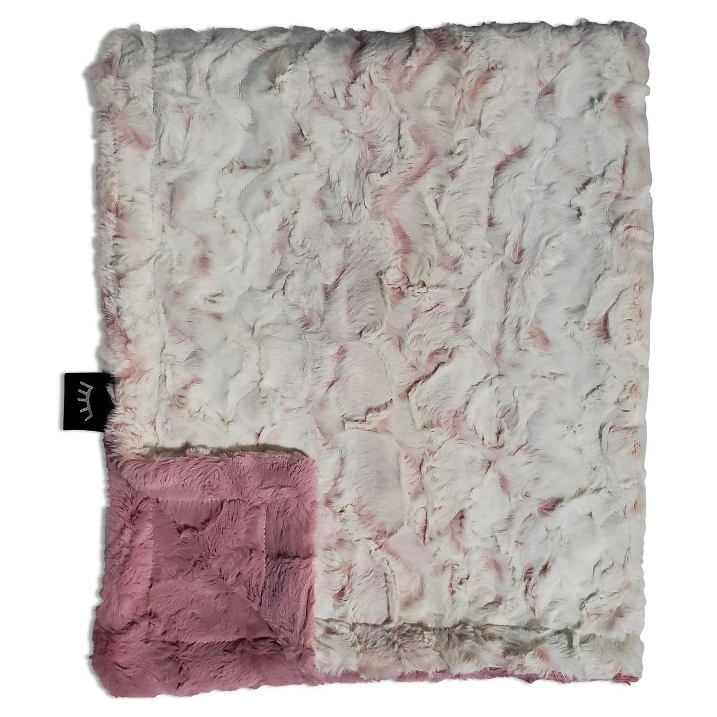 Minky Blanket Owl - Woodrose