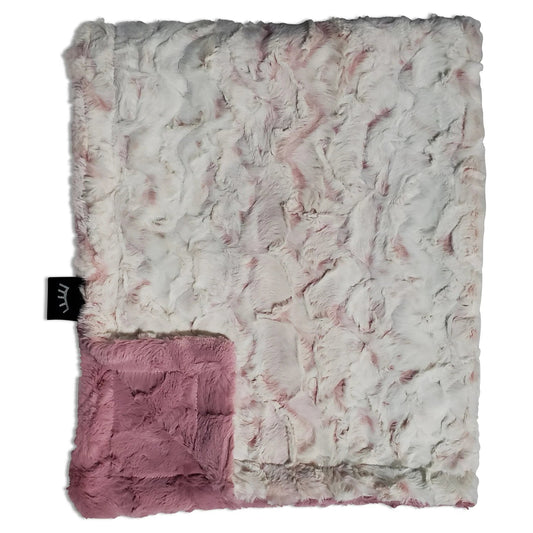 Minky Blanket Owl - Woodrose