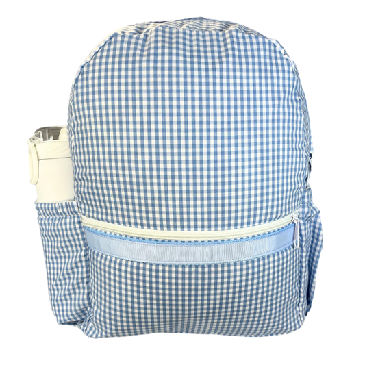 Knapsack Medium - Blue Gingham