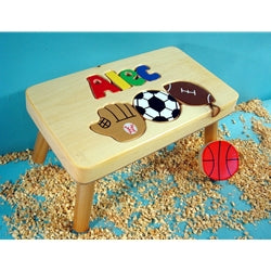 Wooden Stool - Sports