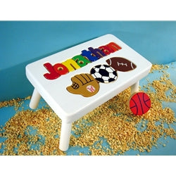 Wooden Stool - Sports