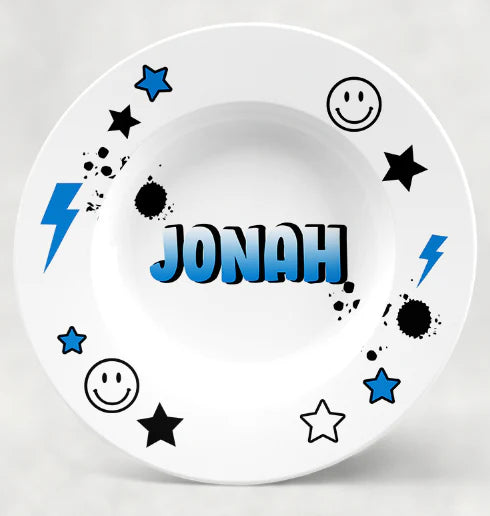 Dishware - Emojis, Stars & Bolts Navy