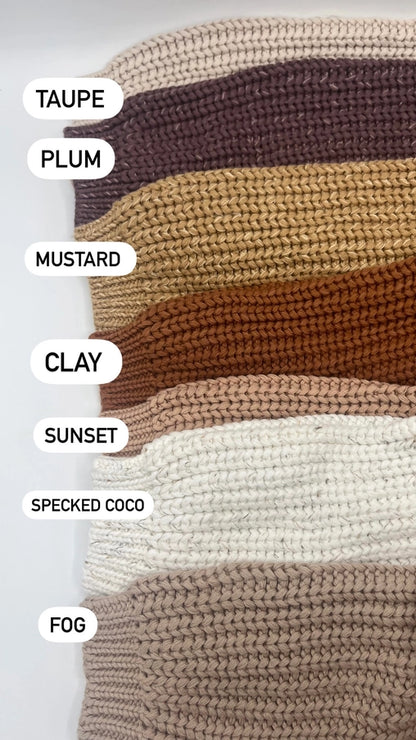 Hand Embroidered Chunky Knit Sweater