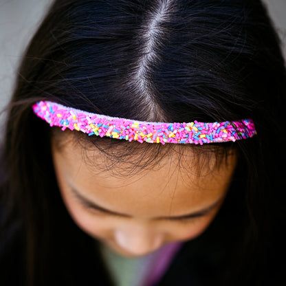 Headband - Thin Sprinkle - Pink