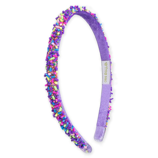 Headband - Thin Sprinkle -Purple