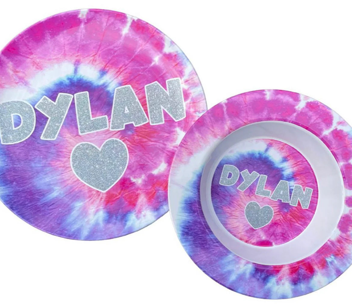 Dishware - Tie Dye Pinks