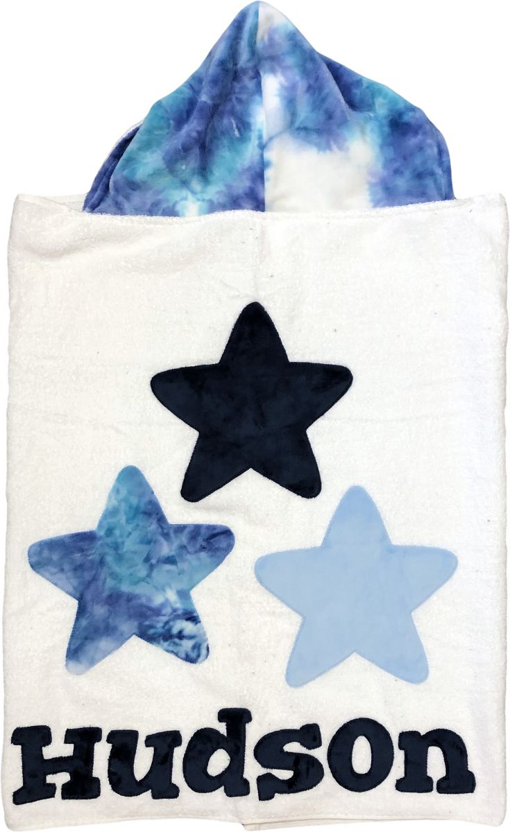 Triple Star Minky Hooded Towel